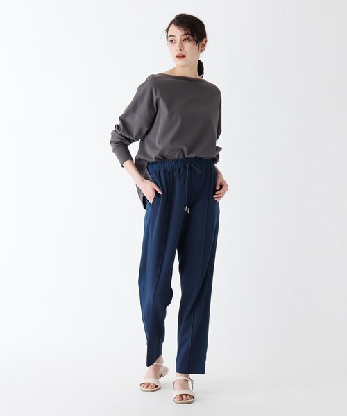 OPAQUE.CLIP（オペークドットクリップ）の「◆サイドラインイージーパンツ【WEB限定サイズ】（その他パンツ・レディース・ブラック/サンドベージュ/ブルー・34/36/38/40/42）」の7枚目の写真