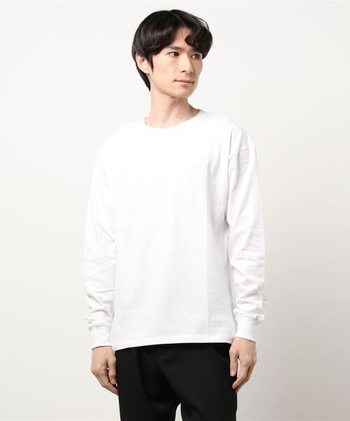 go slow caravan(ゴースローキャラバン)の「クルーネックロンT (M3)(Tシャツ/カットソー・メンズ・チャコールグレー/ホワイト/ブラック系その他/ライトベージュ/ブルー・L/M)」の3枚目の写真