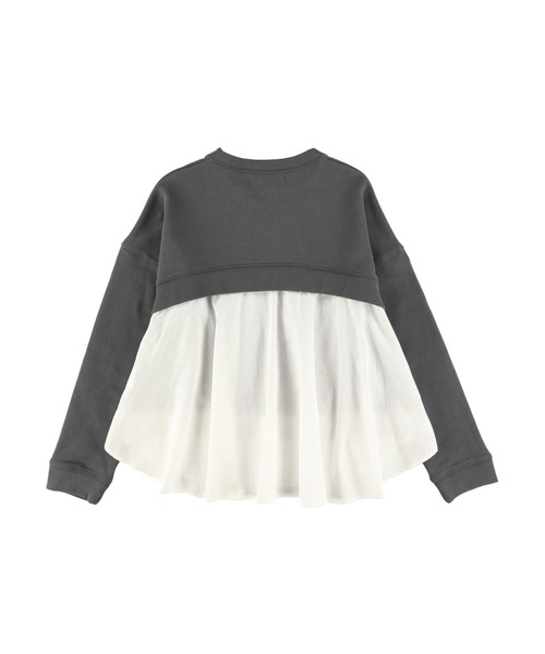 ALEXIA STAM(アリシアスタン)の「Layered Hem Sweatshirt/レイヤードヘムスウェットシャツ(スウェット・レディース・ホワイト/チャコールグレー/ヘザーグレー・FREE)」の6枚目の写真