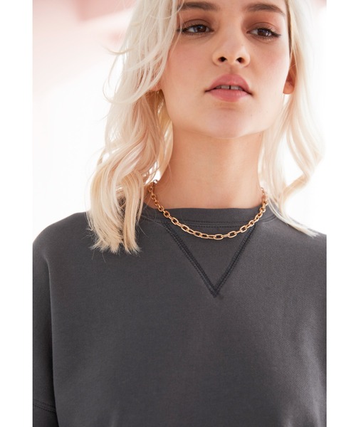 ALEXIA STAM(アリシアスタン)の「Layered Hem Sweatshirt/レイヤードヘムスウェットシャツ(スウェット・レディース・ホワイト/チャコールグレー/ヘザーグレー・FREE)」の9枚目の写真