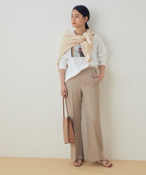 ADAM ET ROPE'（アダムエロペ）の「【接触冷感・UVケア】フォトプリントTシャツ（Tシャツ/カットソー・レディース・ホワイト/ホワイト系その他・FREE）」の4枚目の写真