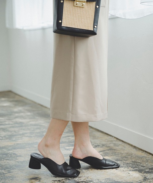 FREE'S MART(フリーズマート)の「ストレッチダブルジョーゼットスリットタイトスカート(スカート・レディース・ブラック/ベージュ/ライトカーキ/ブルー・マルチサイズ)」の8枚目の写真