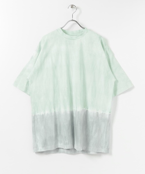 Mark Gonzales(マーク・ゴンザレス)の「Mark Gonzales×SENSE OF PLACE 『別注』マークゴンザレスタイダイTシャツ(Tシャツ/カットソー・メンズ・グレー/ブルー/ミント/ライトカーキ/ライトグレー/ライトブルー・LARGE/MEDIUM)」の8枚目の写真