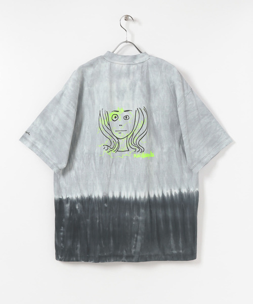 Mark Gonzales(マーク・ゴンザレス)の「Mark Gonzales×SENSE OF PLACE 『別注』マークゴンザレスタイダイTシャツ(Tシャツ/カットソー・メンズ・グレー/ブルー/ミント/ライトカーキ/ライトグレー/ライトブルー・LARGE/MEDIUM)」の11枚目の写真