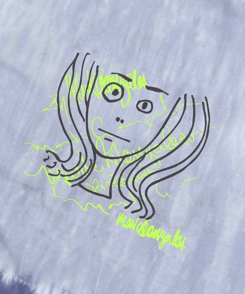Mark Gonzales(マーク・ゴンザレス)の「Mark Gonzales×SENSE OF PLACE 『別注』マークゴンザレスタイダイTシャツ(Tシャツ/カットソー・メンズ・グレー/ブルー/ミント/ライトカーキ/ライトグレー/ライトブルー・LARGE/MEDIUM)」の21枚目の写真