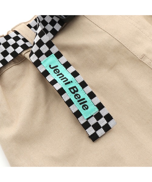 JENNI belle（ジェニィベル）の「【WEB限定】チェッカーベルト付き台形スカート（スカート・キッズ・ベージュ/イエロー・130cm/150cm/140cm/160cm）」の15枚目の写真