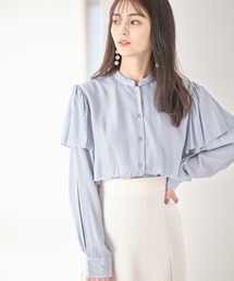 ケープデザインブラウス