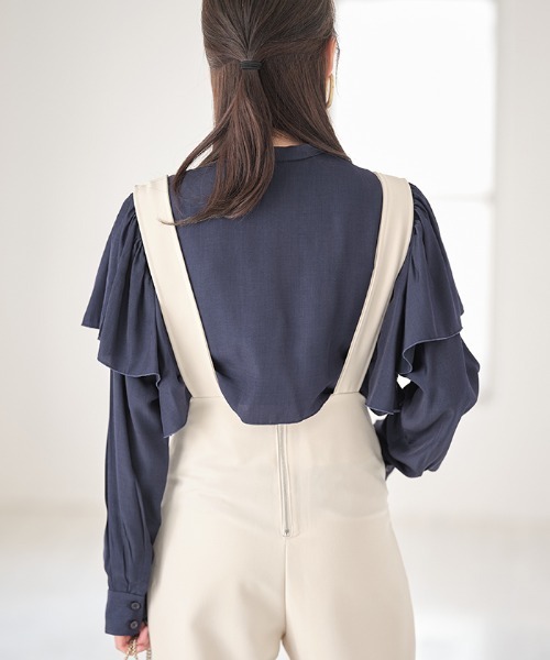 Cookie Chocolate（クッキーチョコレート）の「ケープデザインブラウス（シャツ/ブラウス・レディース・ネイビー/ブルー・MEDIUM）」の10枚目の写真