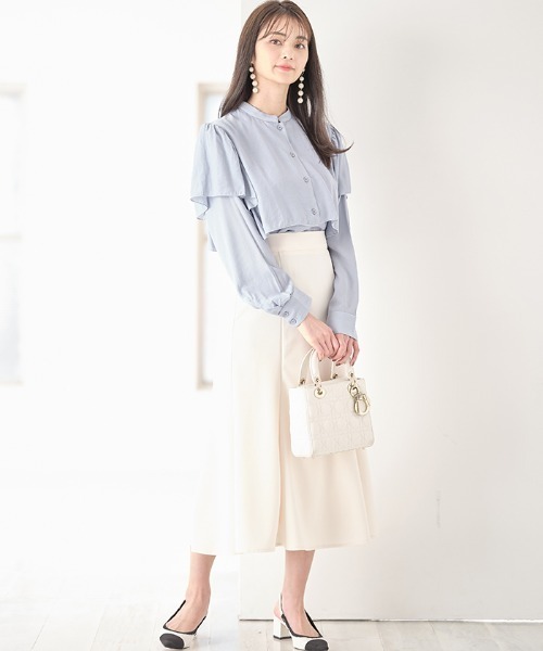 Cookie Chocolate（クッキーチョコレート）の「ケープデザインブラウス（シャツ/ブラウス・レディース・ネイビー/ブルー・MEDIUM）」の8枚目の写真