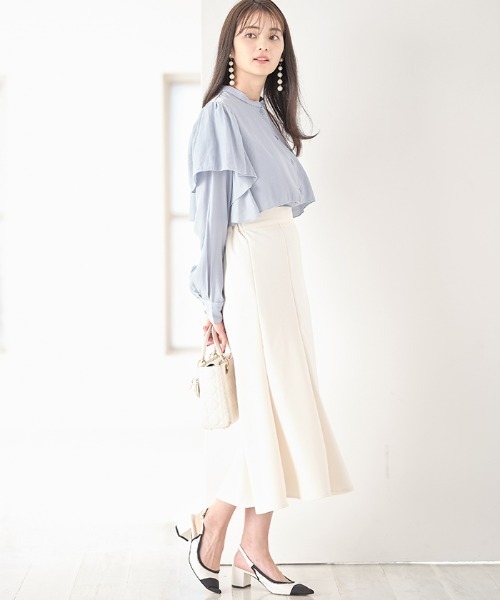 Cookie Chocolate（クッキーチョコレート）の「ケープデザインブラウス（シャツ/ブラウス・レディース・ネイビー/ブルー・MEDIUM）」の12枚目の写真