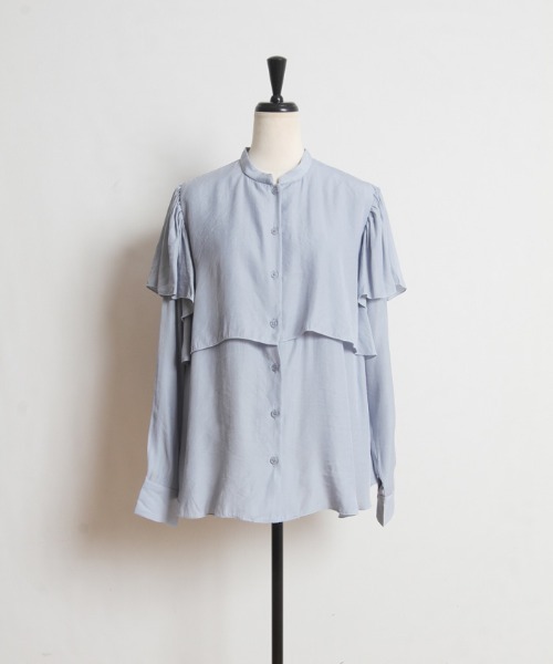 Cookie Chocolate（クッキーチョコレート）の「ケープデザインブラウス（シャツ/ブラウス・レディース・ネイビー/ブルー・MEDIUM）」の11枚目の写真