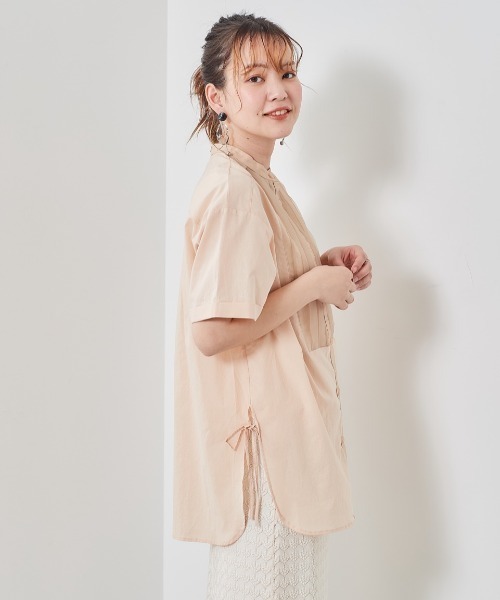 cepo（セポ）の「シアーブザムブラウス（シャツ/ブラウス・レディース・オレンジ/ブラック/オフホワイト・M）」の20枚目の写真