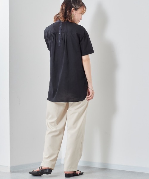 cepo（セポ）の「シアーブザムブラウス（シャツ/ブラウス・レディース・オレンジ/ブラック/オフホワイト・M）」の17枚目の写真