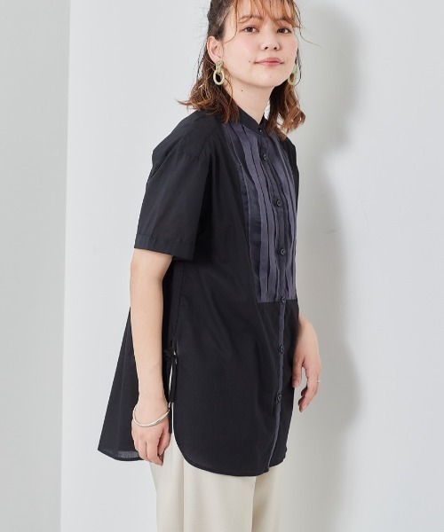 cepo（セポ）の「シアーブザムブラウス（シャツ/ブラウス・レディース・オレンジ/ブラック/オフホワイト・M）」の13枚目の写真