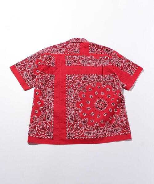 BEDWIN（ベドウィン）の「＜BEDWIN（ベドウィン）＞ BANDANA MONK/シャツ（シャツ/ブラウス・メンズ・ブラック/レッド・2/4/3）」の4枚目の写真
