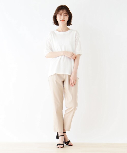 DRESKIP（ドレスキップ）の「◆肩レースパフ袖Tシャツ（Tシャツ/カットソー・レディース・ブラック/ダークブラウン/オフホワイト/グリーン系・02/03/04）」の12枚目の写真