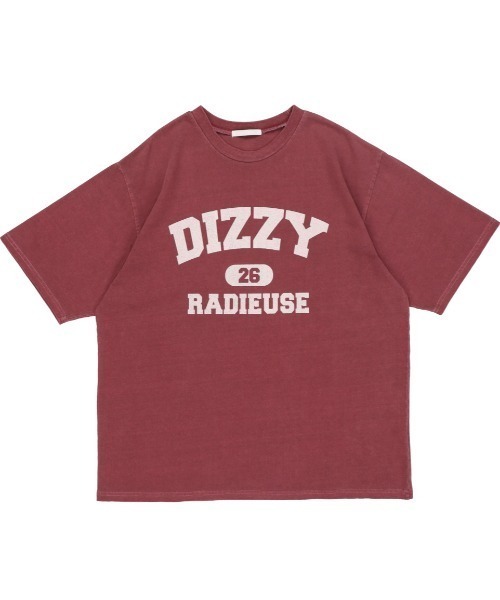 SPINNS（スピンズ）の「【ゆったりシルエット】DIZZY カレッジデザインビッグTシャツ（Tシャツ/カットソー・レディース・ホワイト/ネイビー/グリーン/ボルドー・ONESIZE）」の7枚目の写真