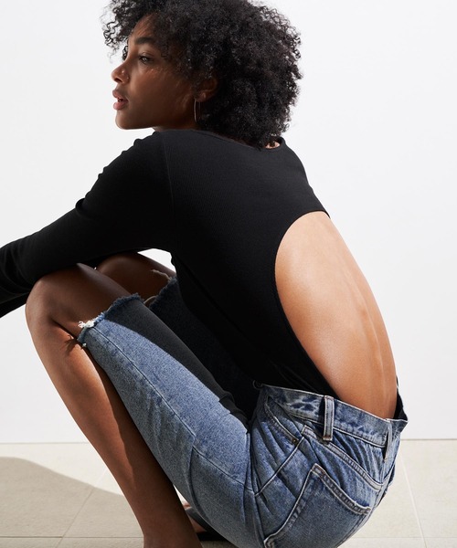 AKTE（アクテ）の「デニムハーフパンツ（デニムパンツ・レディース・ブルー/ブラック・1/2）」の21枚目の写真