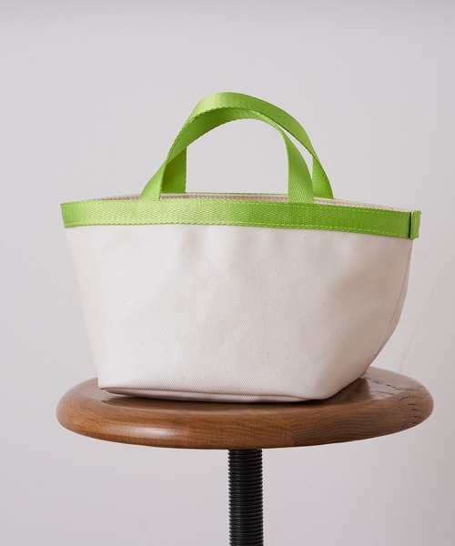 BEARDSLEY(ビアズリー)の「シンプルミニトート(トートバッグ・レディース・アイボリー/インディゴブルー・FREE)」の4枚目の写真