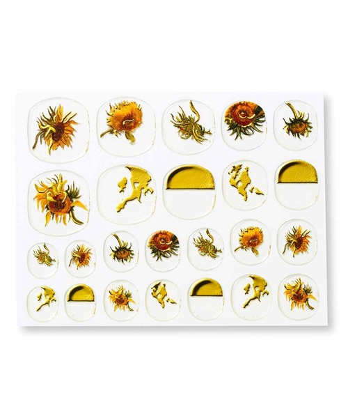 MEDE19F（メデジュウキュウ）の「ＭＥＤＥ１９Ｆ　ゴッホの世界をまとうネイルシール（ネイルシール/ネイルチップ・レディース・グリーン×ピンク/イエロー/ブルー・ONE SIZE）」の6枚目の写真