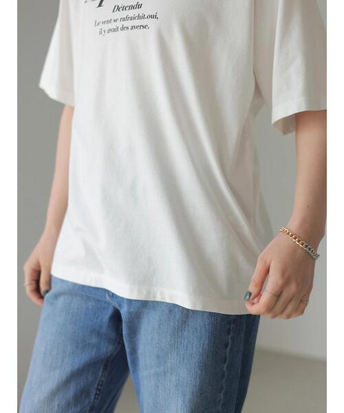 AMERICAN HOLIC（アメリカンホリック）の「ロゴカットプルオーバー1　＊（Tシャツ/カットソー・レディース・チャコールグレー/オフホワイト・M/L）」の7枚目の写真