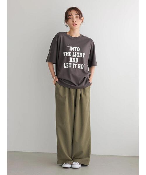 AMERICAN HOLIC（アメリカンホリック）の「ロゴカットプルオーバー1　＊（Tシャツ/カットソー・レディース・チャコールグレー/オフホワイト・M/L）」の13枚目の写真