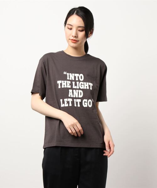 AMERICAN HOLIC（アメリカンホリック）の「ロゴカットプルオーバー1　＊（Tシャツ/カットソー・レディース・チャコールグレー/オフホワイト・M/L）」の3枚目の写真