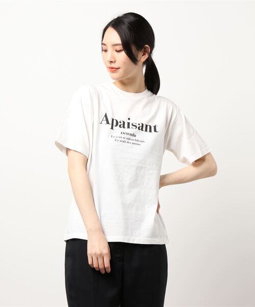 AMERICAN HOLIC（アメリカンホリック）の「ロゴカットプルオーバー1　＊（Tシャツ/カットソー・レディース・チャコールグレー/オフホワイト・M/L）」の4枚目の写真