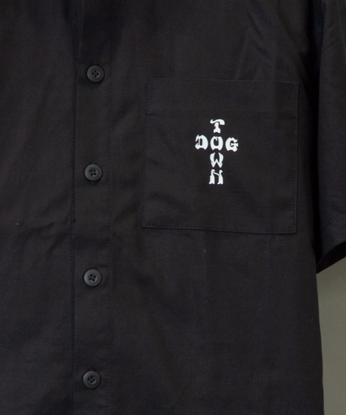 DOGTOWN（ドッグタウン）の「DT-NEW LETTER WORK・SS-SHIRT/ドックタウン 半袖 ワーク シャツ（シャツ/ブラウス・メンズ・ホワイト/ブラック/ストライプ・M/L）」の15枚目の写真
