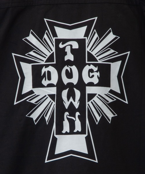DOGTOWN（ドッグタウン）の「DT-NEW LETTER WORK・SS-SHIRT/ドックタウン 半袖 ワーク シャツ（シャツ/ブラウス・メンズ・ホワイト/ブラック/ストライプ・M/L）」の16枚目の写真