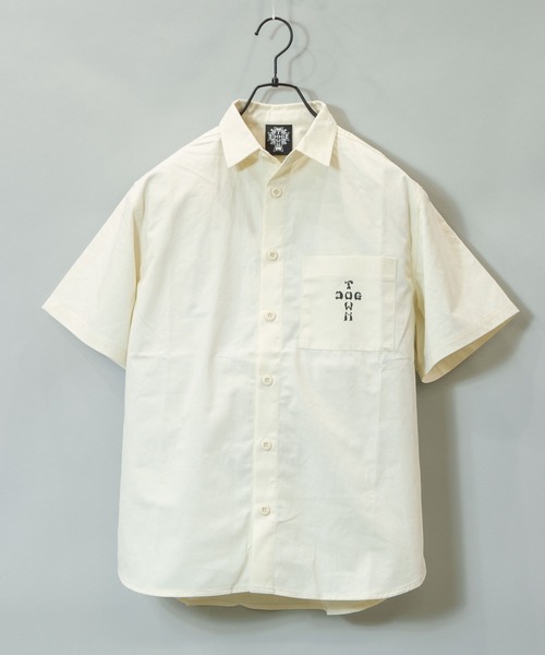 DOGTOWN（ドッグタウン）の「DT-NEW LETTER WORK・SS-SHIRT/ドックタウン 半袖 ワーク シャツ（シャツ/ブラウス・メンズ・ホワイト/ブラック/ストライプ・M/L）」の11枚目の写真