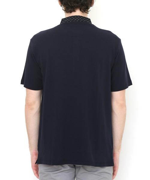 Design Tshirts Store graniph（デザイン　ティーシャツ　ストア　グラニフ）の「ロンドンレインビューティフルシャドー｜ポロシャツ（ポロシャツ・メンズ・ネイビー・LARGE/X-LARGE/MEDIUM/SMALL）」の3枚目の写真