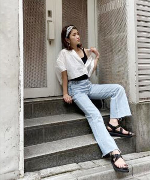 ESPERANZA（エスペランサ）の「◆トゥリングスポサン（サンダル・レディース・アイボリー/ブラック・S/M/LL/L）」の10枚目の写真