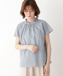 DRESKIP | フリルハイネックフレンチブラウス(シャツ/ブラウス)