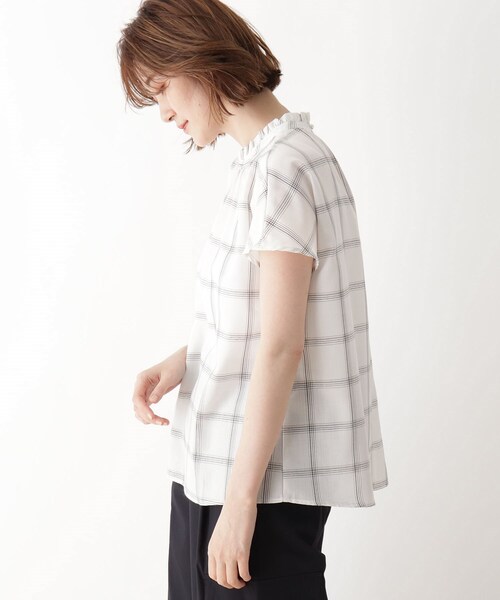 DRESKIP(ドレスキップ)の「◆フリルハイネックフレンチブラウス(シャツ/ブラウス・レディース・ホワイト系4/ブラック系1/ネイビー系2/ベージュ系その他5・02/03/04)」の13枚目の写真