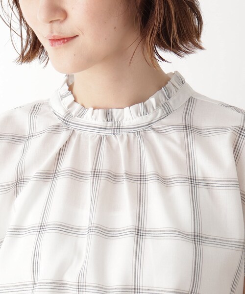 DRESKIP(ドレスキップ)の「◆フリルハイネックフレンチブラウス(シャツ/ブラウス・レディース・ホワイト系4/ブラック系1/ネイビー系2/ベージュ系その他5・02/03/04)」の8枚目の写真