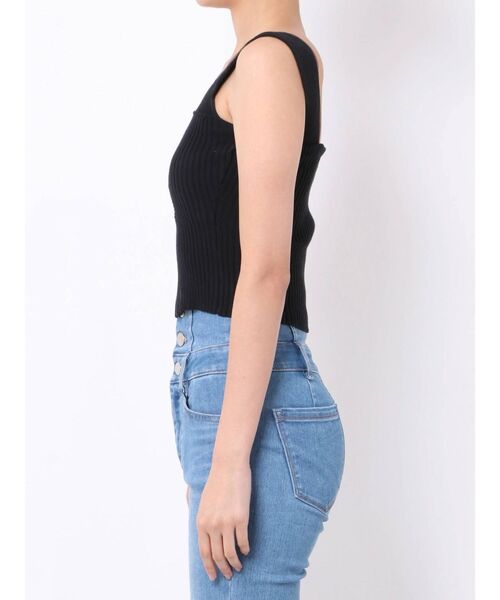 EMODA（エモダ）の「ボクシーニットトップ（ニット/セーター・レディース・ホワイト/ブルー/ブラウン/ブラック・FREE）」の18枚目の写真