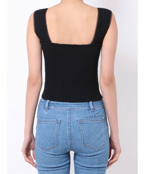 EMODA（エモダ）の「ボクシーニットトップ（ニット/セーター・レディース・ホワイト/ブルー/ブラウン/ブラック・FREE）」の19枚目の写真