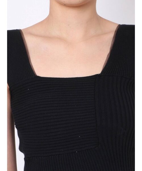 EMODA（エモダ）の「ボクシーニットトップ（ニット/セーター・レディース・ホワイト/ブルー/ブラウン/ブラック・FREE）」の20枚目の写真