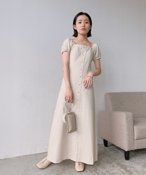 デニムマーメイドワンピース　グレー　0 スナイデル SNIDEL デニムマーメイドワンピース （GRY