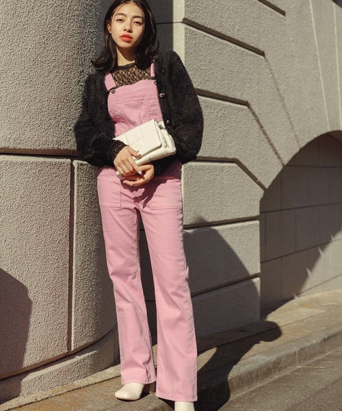 CIMARRON（シマロン）の「<春まで使える>《2022SS 新色追加》【CIMARRON JEANS】別注デニムタイトオーバーオール（サロペット/オーバーオール・レディース・ブラック/ネイビー/ブルー/ピンク/ブルー系その他・38/36/34）」の5枚目の写真