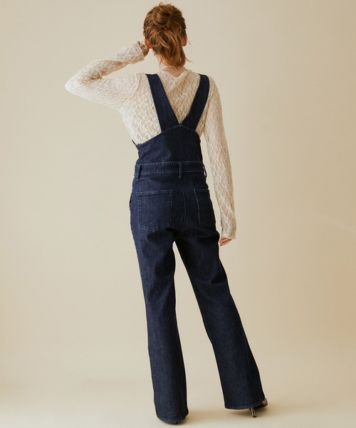 CIMARRON（シマロン）の「<春まで使える>《2022SS 新色追加》【CIMARRON JEANS】別注デニムタイトオーバーオール（サロペット/オーバーオール・レディース・ブラック/ネイビー/ブルー/ピンク/ブルー系その他・38/36/34）」の21枚目の写真