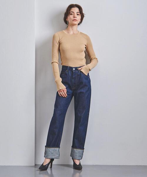 AURALEE（オーラリー）の「＜AURALEE（オーラリー）＞リブ ロングスリーブ ニット ■■■（ニット/セーター・レディース・オレンジ/ベージュ・0/1）」の7枚目の写真