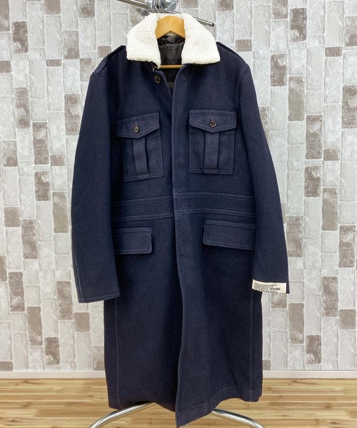 【専用】ディーゼル/コットンウールジャージーチェスターコート メルトン ジャージー ワイド チェスターコート