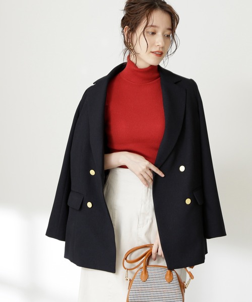 N.(N. Natural Beauty Basic)(エヌエヌナチュラルビューティーベーシック)の「【追加生産】【S Size Line】◆テーラードダブルジャケット(テーラードジャケット・レディース・ネイビー/グレー系その他/ブラウン系その他/ダークネイビー・SMALL/MEDIUM)」の4枚目の写真