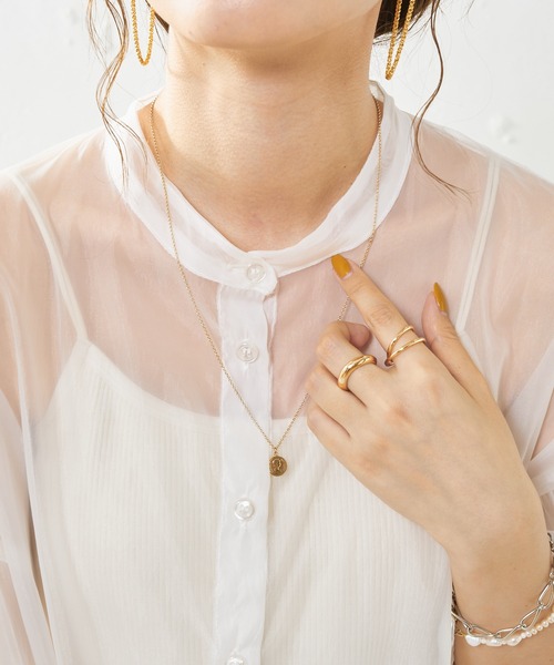 DISCOAT（ディスコート）の「【ZOZO限定】オーガンジーバックギャザーブラウス（シャツ/ブラウス・レディース・ホワイト/ブラック/グレー・FREE）」の22枚目の写真