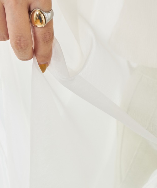 DISCOAT（ディスコート）の「【ZOZO限定】オーガンジーバックギャザーブラウス（シャツ/ブラウス・レディース・ホワイト/ブラック/グレー・FREE）」の17枚目の写真