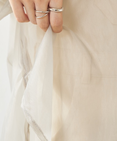 DISCOAT（ディスコート）の「【ZOZO限定】オーガンジーバックギャザーブラウス（シャツ/ブラウス・レディース・ホワイト/ブラック/グレー・FREE）」の15枚目の写真