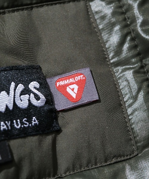 WILD THINGS（ワイルドシングス）の「【WILDTHINGS / ワイルドシングス】CB TRANSPORT PARKA トランスポートパーカー（ダウンジャケット/コート・メンズ・グレー系その他/オリーブドラブ/ブラック・M/L）」の14枚目の写真