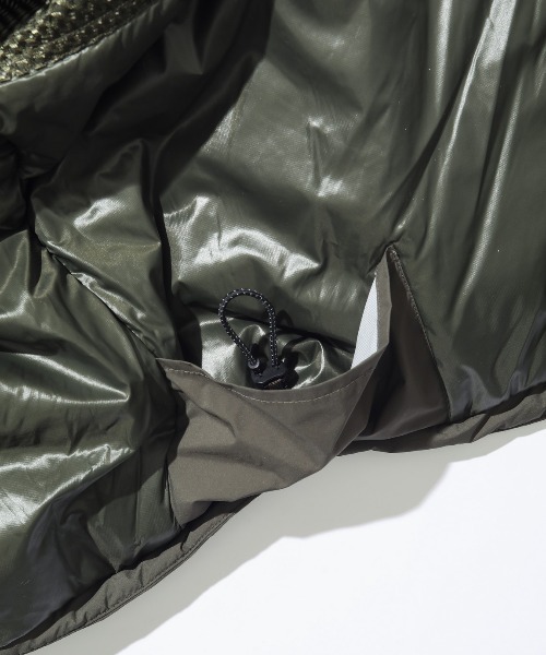 WILD THINGS（ワイルドシングス）の「【WILDTHINGS / ワイルドシングス】CB TRANSPORT PARKA トランスポートパーカー（ダウンジャケット/コート・メンズ・グレー系その他/オリーブドラブ/ブラック・M/L）」の8枚目の写真